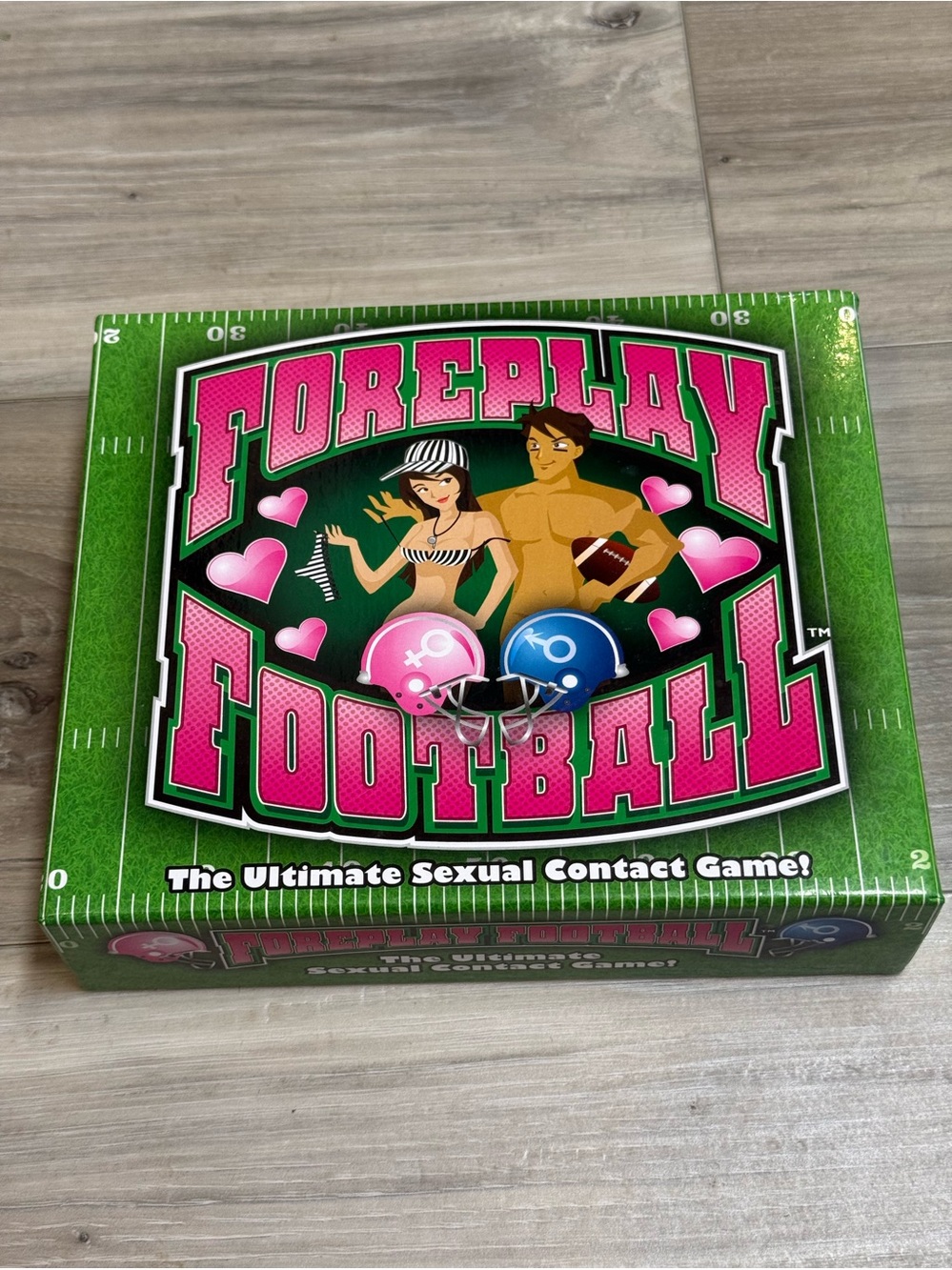 Foreplay Football Party Game - Green & Pink